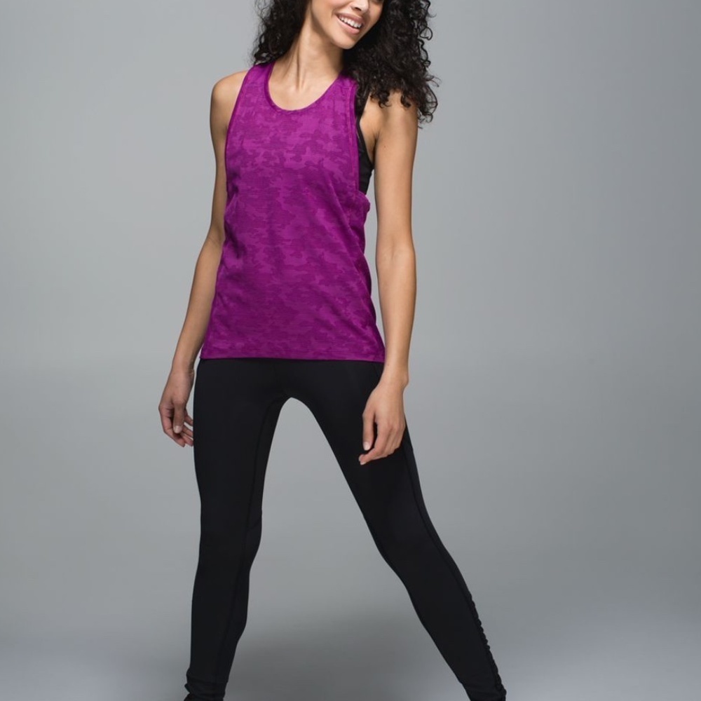 Lululemon Run for Days Tank in Regal Plum Camo